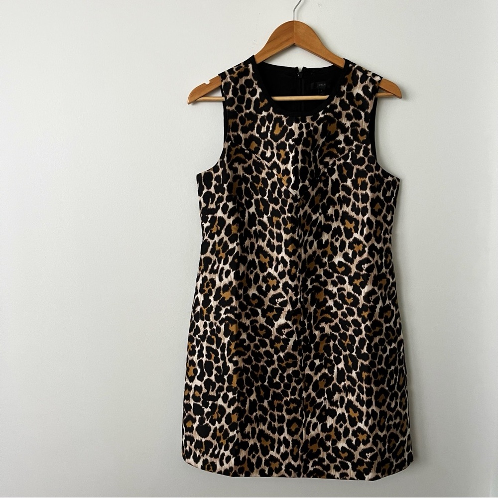 J. Crew leopard print sheath dress